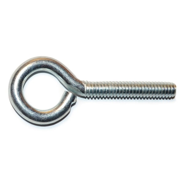 Midwest Fastener Eye Bolt 1/4"-20, 20 in Shank, Steel, Zinc Plated, 15 PK 51702 - main
